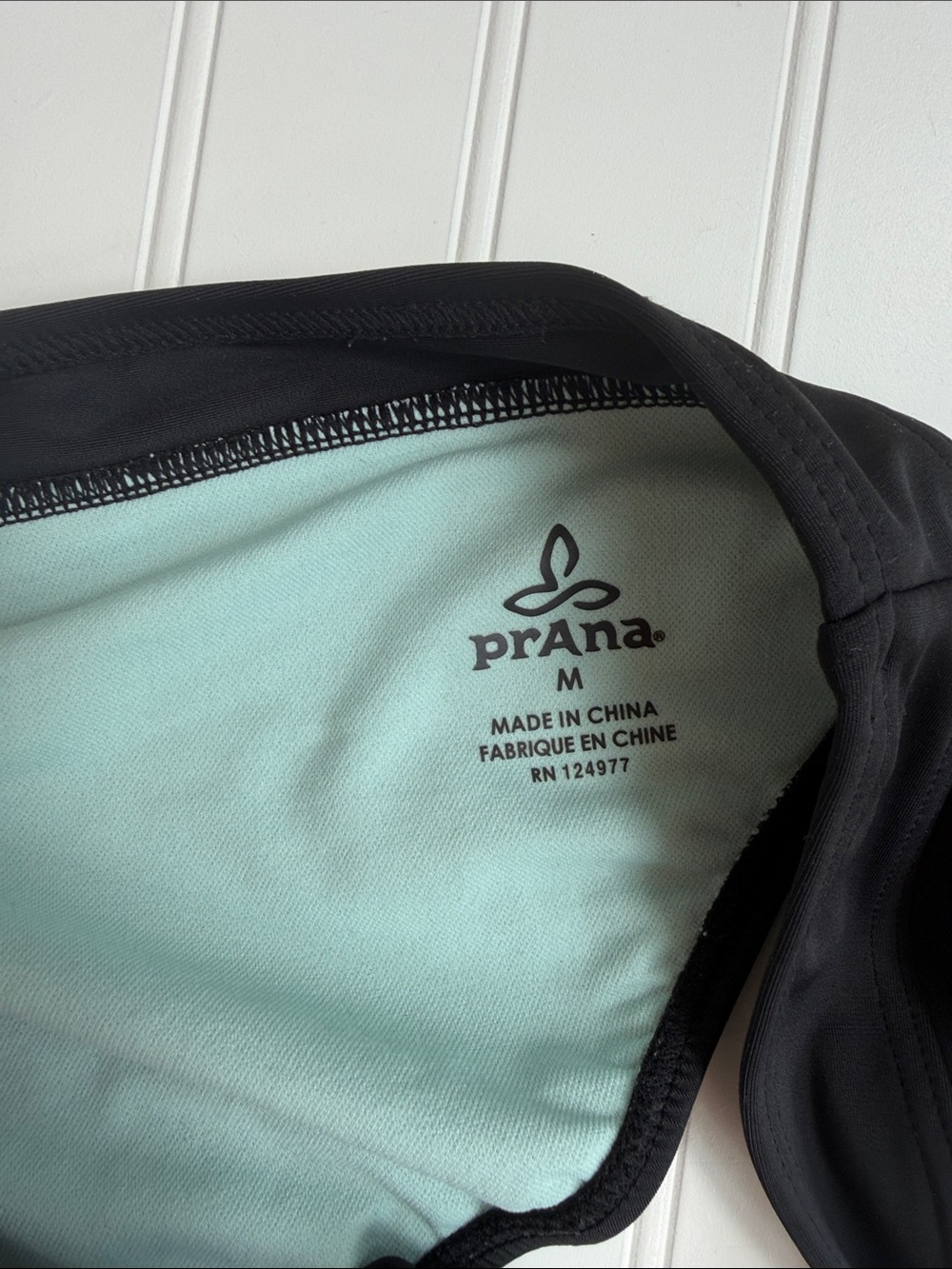 (336)prAna Black Bikini Bottoms Women’s Medium Hipster Swim Bottom Solid Black - Picture 2 of 7